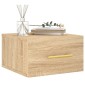 vidaXL Κομοδίνα Επιτοίχια Sonoma Δρυς 35 x 35 x 20 εκ.