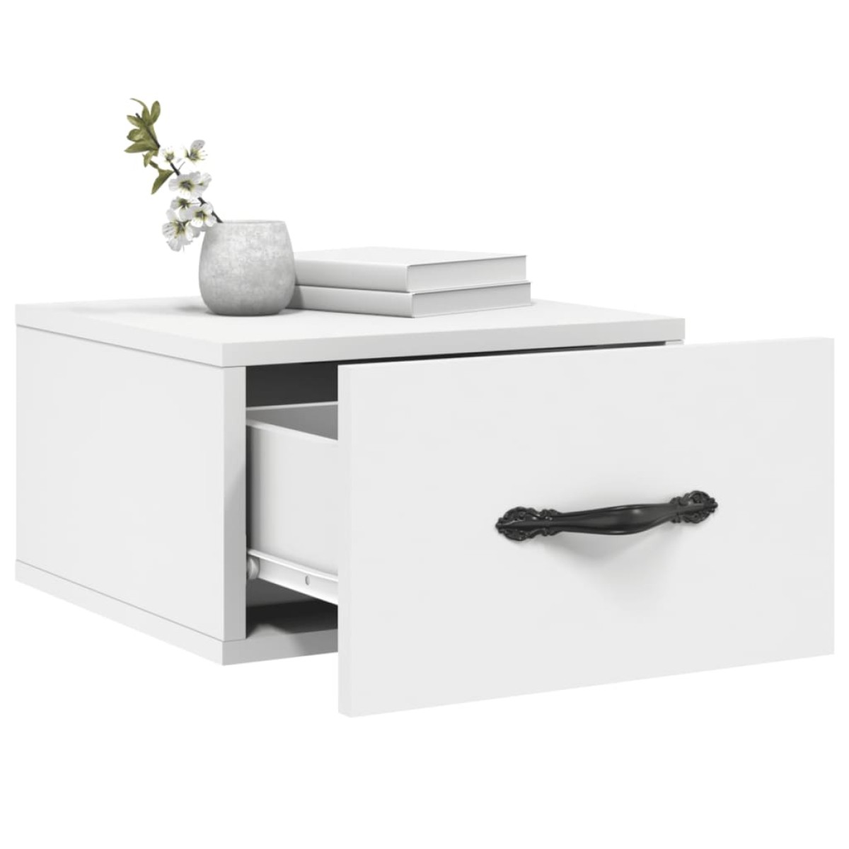 vidaXL Κομοδίνα Επιτοίχια 2 τεμ. Λευκά 35x35x20 εκ.