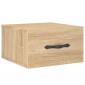 vidaXL Κομοδίνα Επιτοίχια Sonoma Δρυς 35 x 35 x 20 εκ.