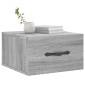 vidaXL Κομοδίνα Επιτοίχια Γκρι Sonoma 35 x 35 x 20 εκ.