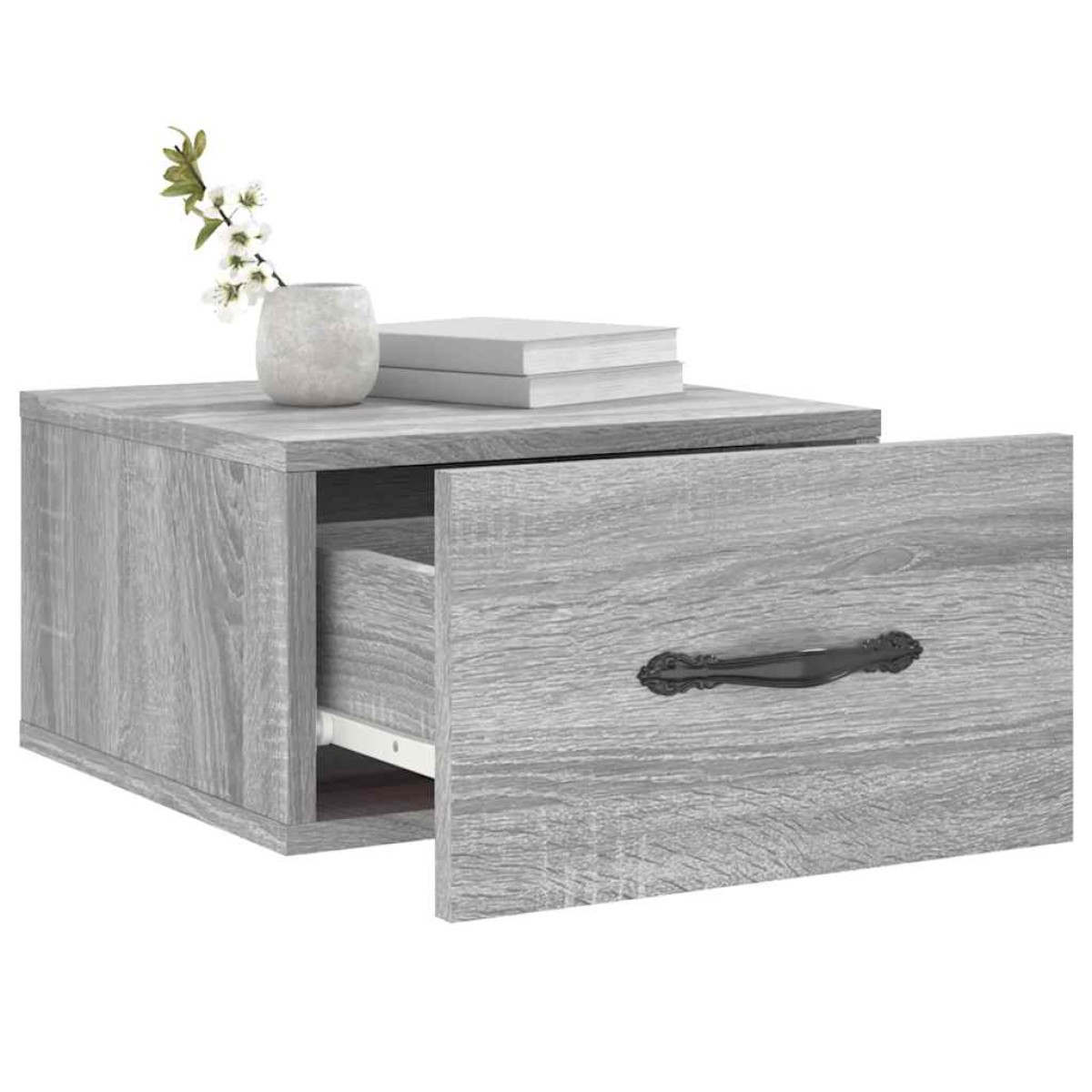 vidaXL Κομοδίνα Επιτοίχια Γκρι Sonoma 35 x 35 x 20 εκ.