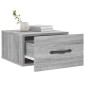 vidaXL Κομοδίνα Επιτοίχια Γκρι Sonoma 35 x 35 x 20 εκ.