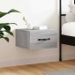 vidaXL Κομοδίνα Επιτοίχια Γκρι Sonoma 35 x 35 x 20 εκ.