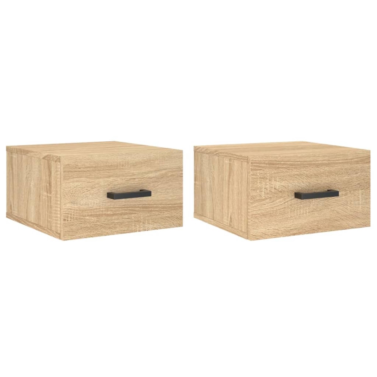 vidaXL Κομοδίνα Επιτοίχια 2 τεμ. Sonoma Δρυς 35 x 35 x 20 εκ.
