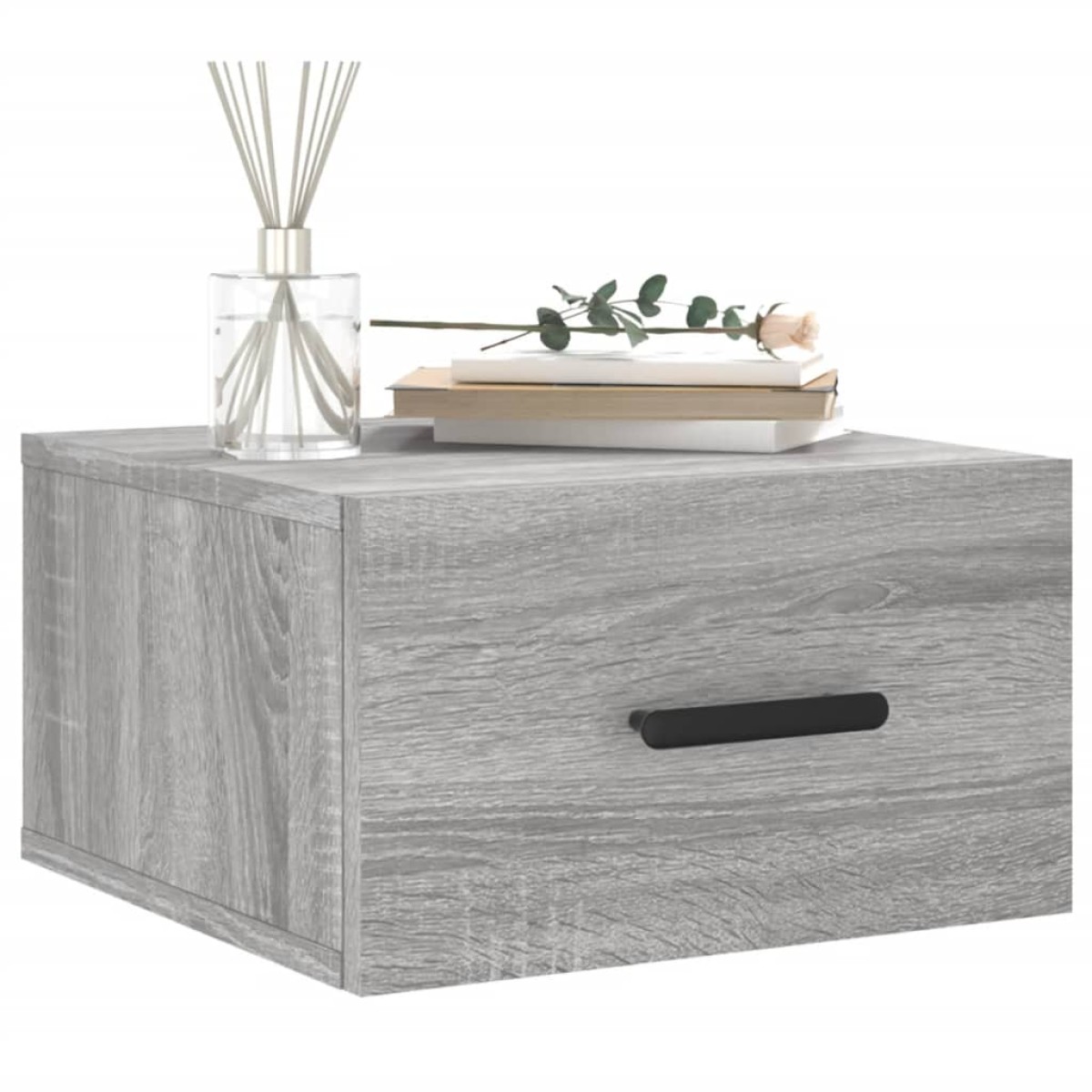 vidaXL Κομοδίνα Επιτοίχια Γκρι Sonoma 35 x 35 x 20 εκ.