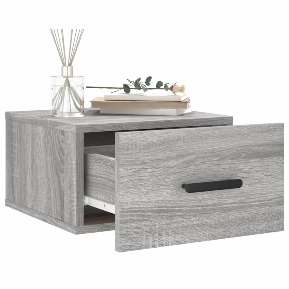 vidaXL Κομοδίνα Επιτοίχια Γκρι Sonoma 35 x 35 x 20 εκ.