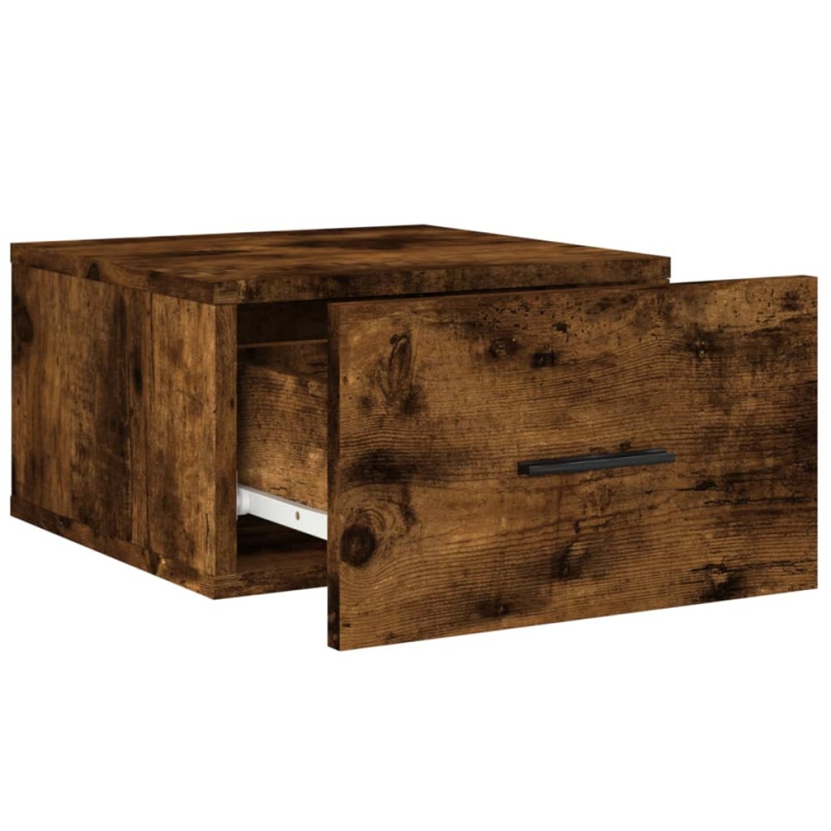 vidaXL Κομοδίνα Επιτοίχια 2 τεμ. Καπνιστή Δρυς 35x35x20 εκ.