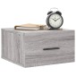 vidaXL Κομοδίνα Επιτοίχια Γκρι Sonoma 35 x 35 x 20 εκ.