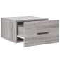 vidaXL Κομοδίνα Επιτοίχια Γκρι Sonoma 35 x 35 x 20 εκ.