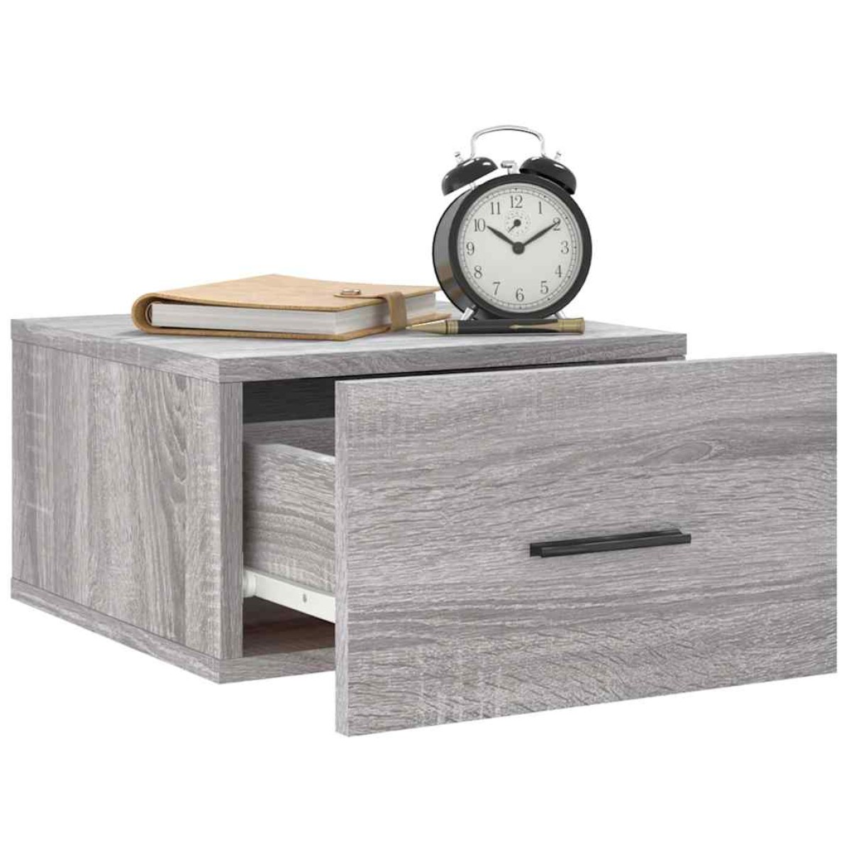 vidaXL Κομοδίνα Επιτοίχια 2 τεμ. Γκρι Sonoma 35 x 35 x 20 εκ.