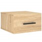 vidaXL Κομοδίνα Επιτοίχια Sonoma Δρυς 35 x 35 x 20 εκ.