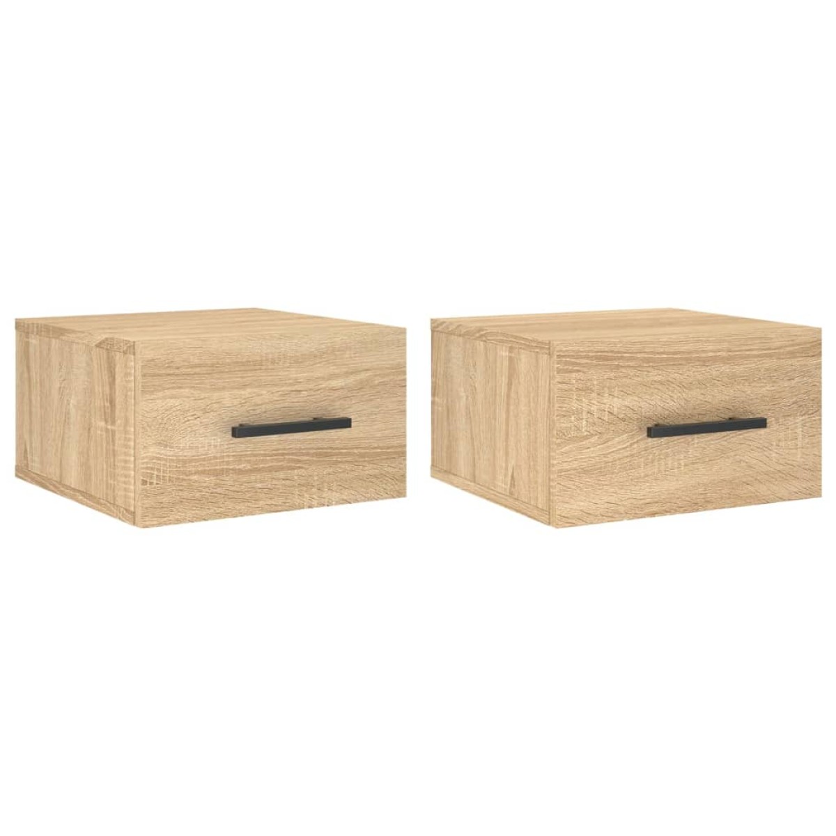 vidaXL Κομοδίνα Επιτοίχια 2 τεμ. Sonoma Δρυς 35 x 35 x 20 εκ.