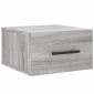 vidaXL Κομοδίνα Επιτοίχια Γκρι Sonoma 35 x 35 x 20 εκ.