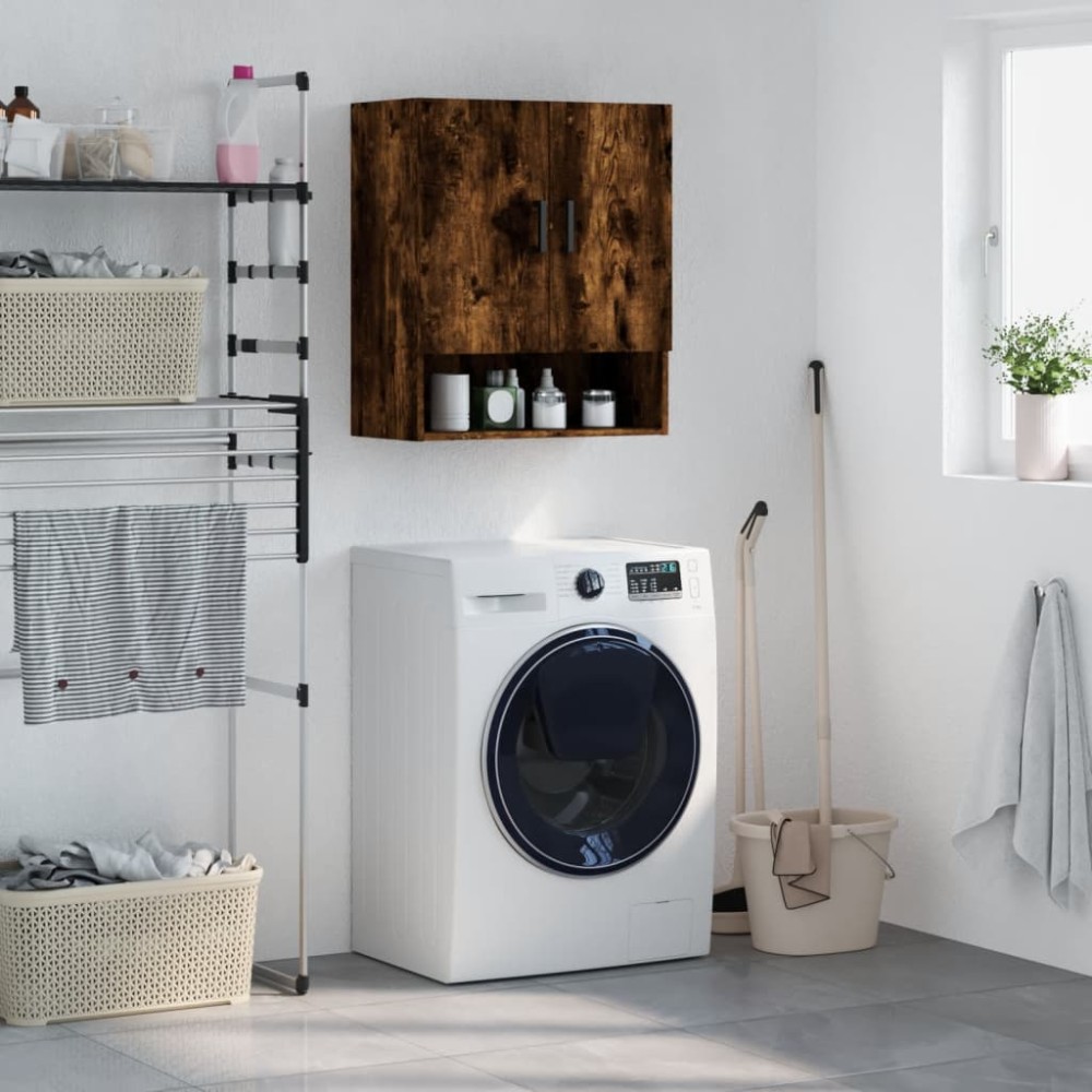 vidaXL Ντουλάπι Τοίχου Καπνιστή Δρυς 60x31x70 εκ. Επεξεργασμένο Ξύλο