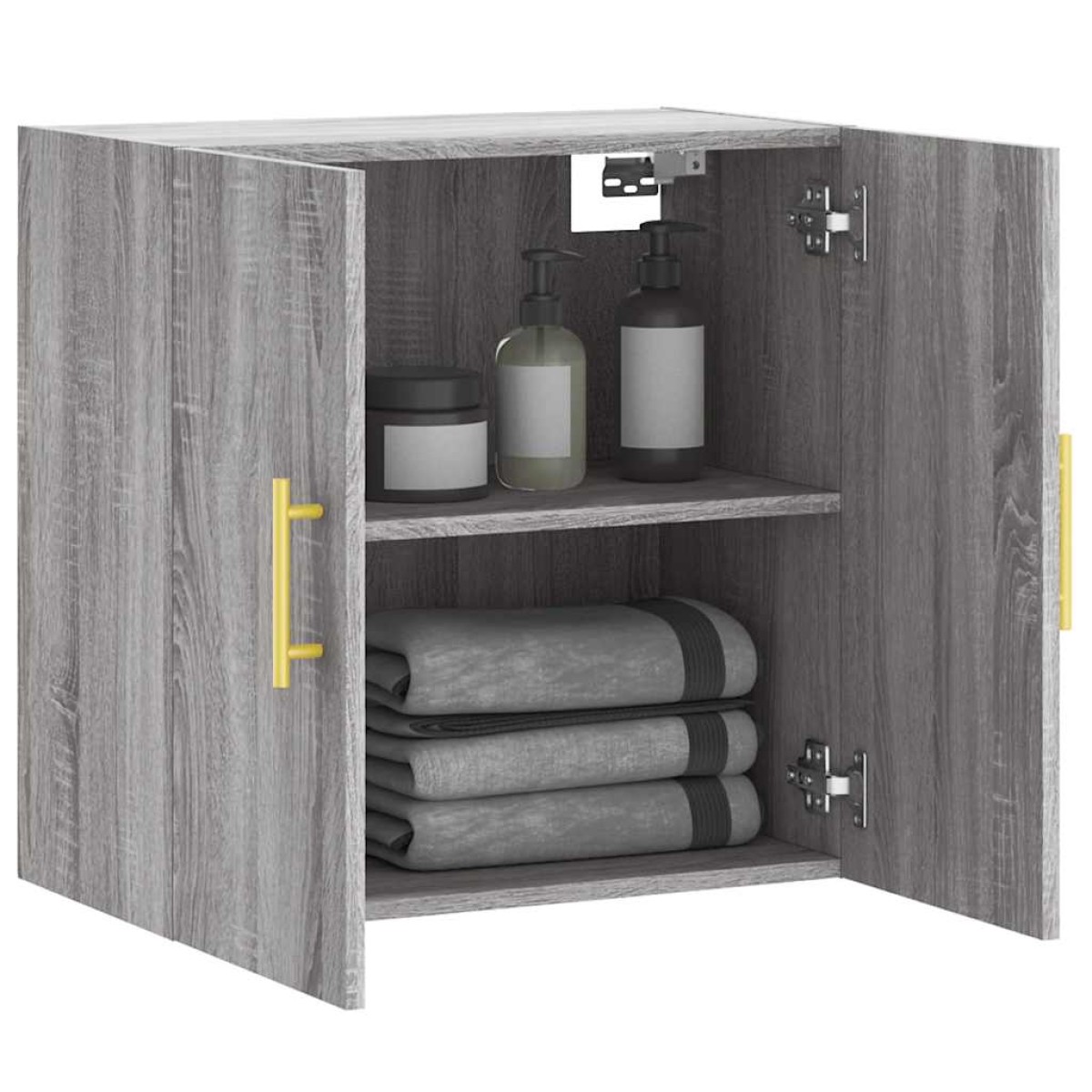 vidaXL Ντουλάπι Τοίχου Γκρι Sonoma 60x31x60 εκ. από Επεξεργασμένο Ξύλο