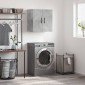 vidaXL Ντουλάπι Τοίχου Γκρι Σκυροδέματος 60x31x60 εκ. Επεξεργ. Ξύλο