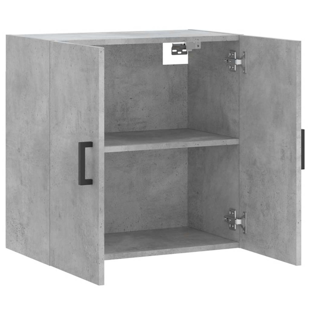 vidaXL Ντουλάπι Τοίχου Γκρι Σκυροδέματος 60x31x60 εκ. Επεξεργ. Ξύλο