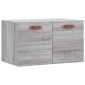 vidaXL Ντουλάπι Τοίχου Γκρι Sonoma 60x36,5x35 εκ. Επεξεργασμένο Ξύλο