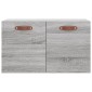 vidaXL Ντουλάπι Τοίχου Γκρι Sonoma 60x36,5x35 εκ. Επεξεργασμένο Ξύλο