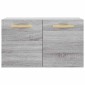 vidaXL Ντουλάπι Τοίχου Γκρι Sonoma 60x36,5x35 εκ. Επεξεργασμένο Ξύλο