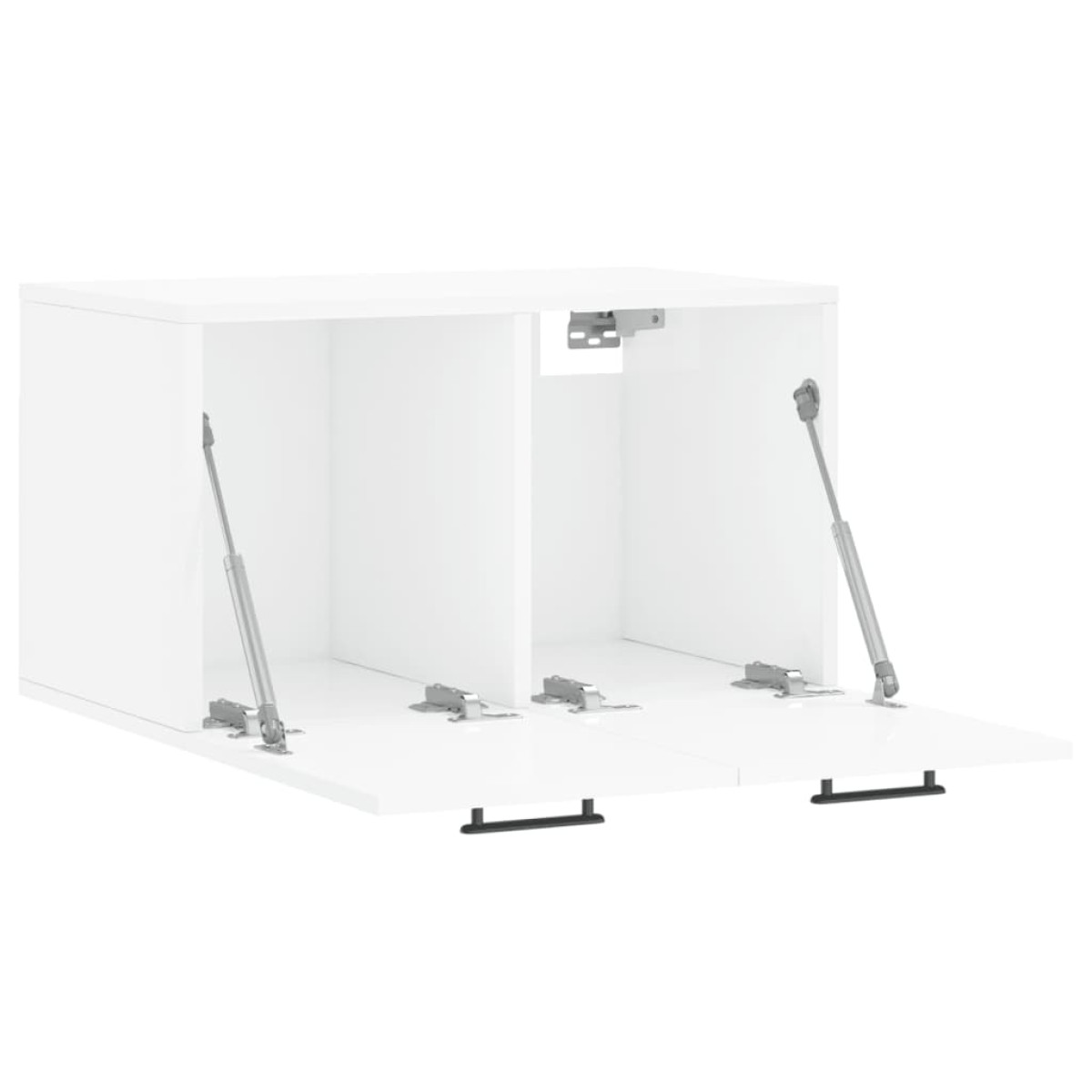vidaXL Ντουλάπι Τοίχου Γυαλιστερό Λευκό 60x36,5x35 εκ. Επεξεργ. Ξύλο