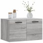 vidaXL Ντουλάπι Τοίχου Γκρι Sonoma 60x36,5x35 εκ. Επεξεργασμένο Ξύλο
