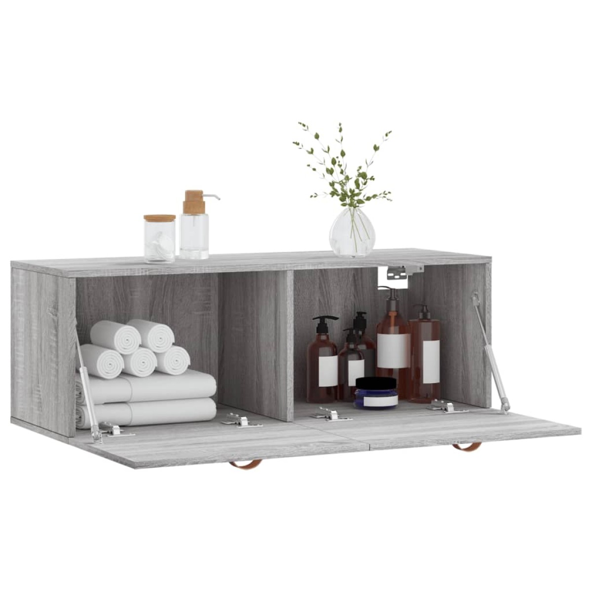 vidaXL Ντουλάπι Τοίχου Γκρι Sonoma 100x36,5x35 εκ. Επεξεργασμένο Ξύλο