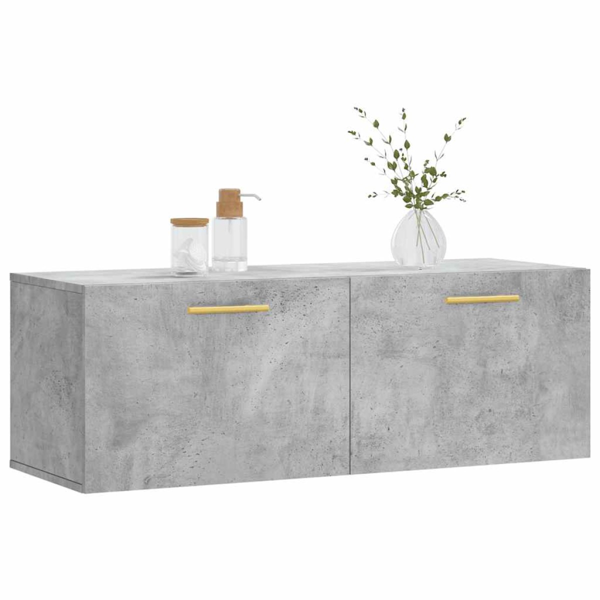 vidaXL Ντουλάπι Τοίχου Γκρι Σκυρ. 100x36,5x35 εκ. Επεξεργασμένο Ξύλο