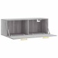 vidaXL Ντουλάπι Τοίχου Γκρι Sonoma 100x36,5x35 εκ. Επεξεργασμένο Ξύλο