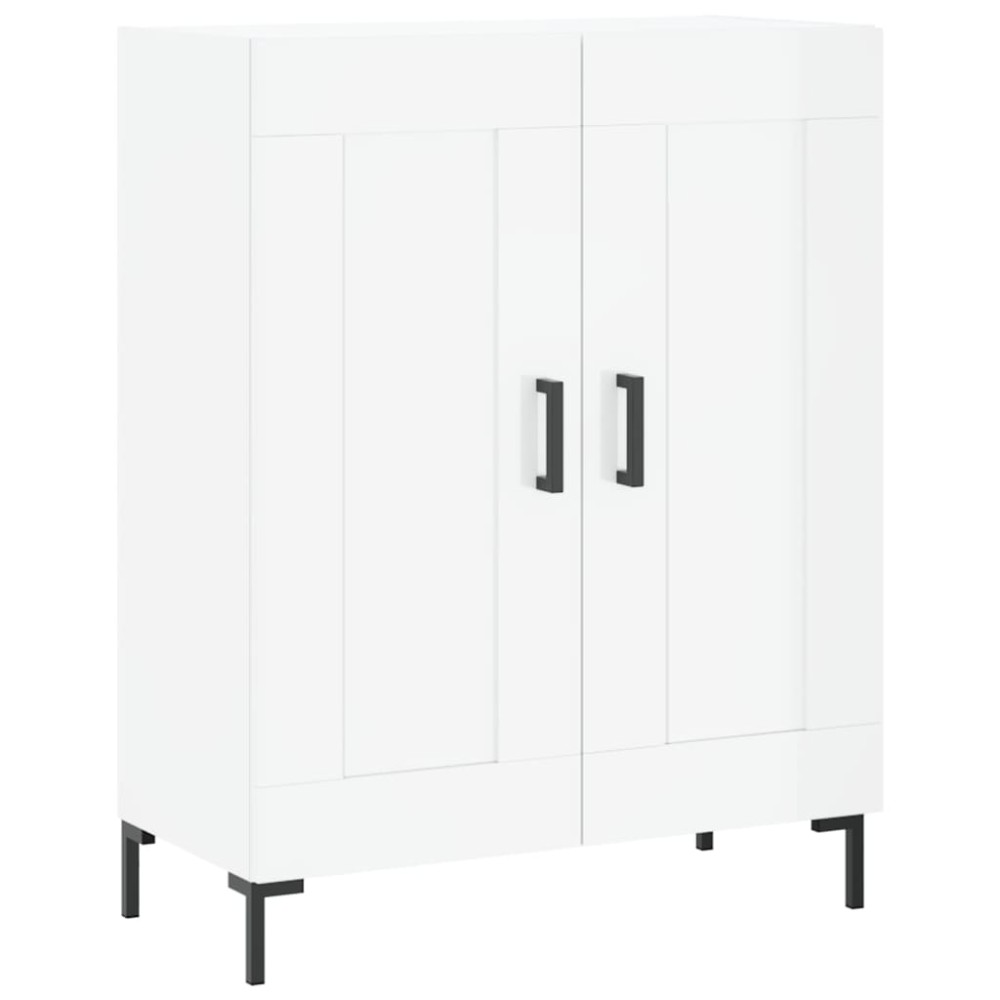 vidaXL Ντουλάπι Γυαλιστερό Λευκό 69,5x34x90 εκ. Επεξεργασμένο Ξύλο