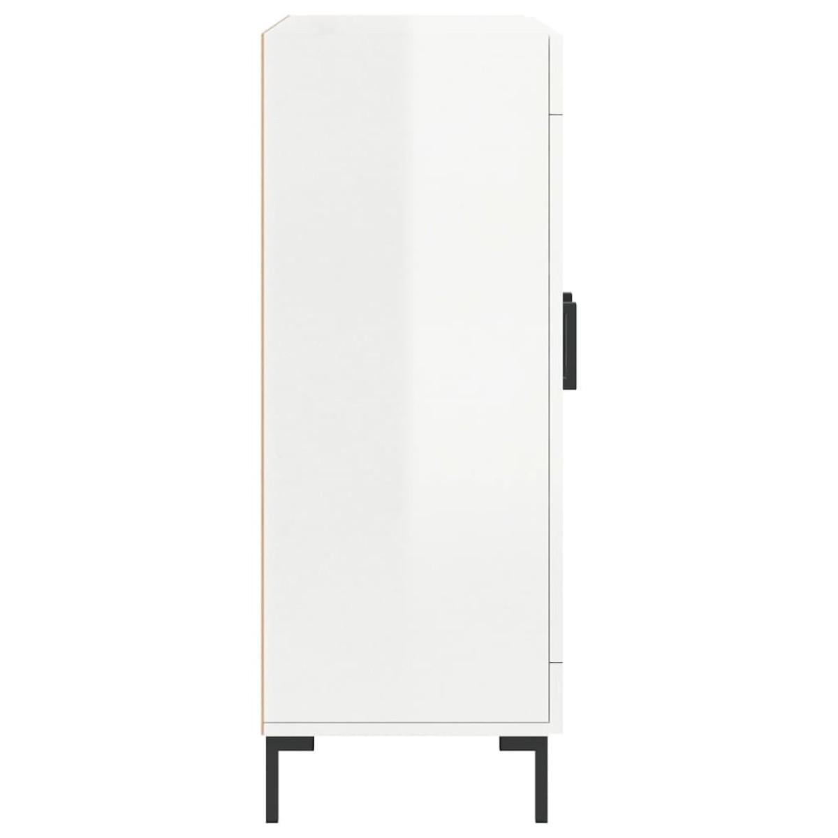 vidaXL Ντουλάπι Γυαλιστερό Λευκό 69,5x34x90 εκ. Επεξεργασμένο Ξύλο