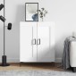 vidaXL Ντουλάπι Γυαλιστερό Λευκό 69,5x34x90 εκ. Επεξεργασμένο Ξύλο