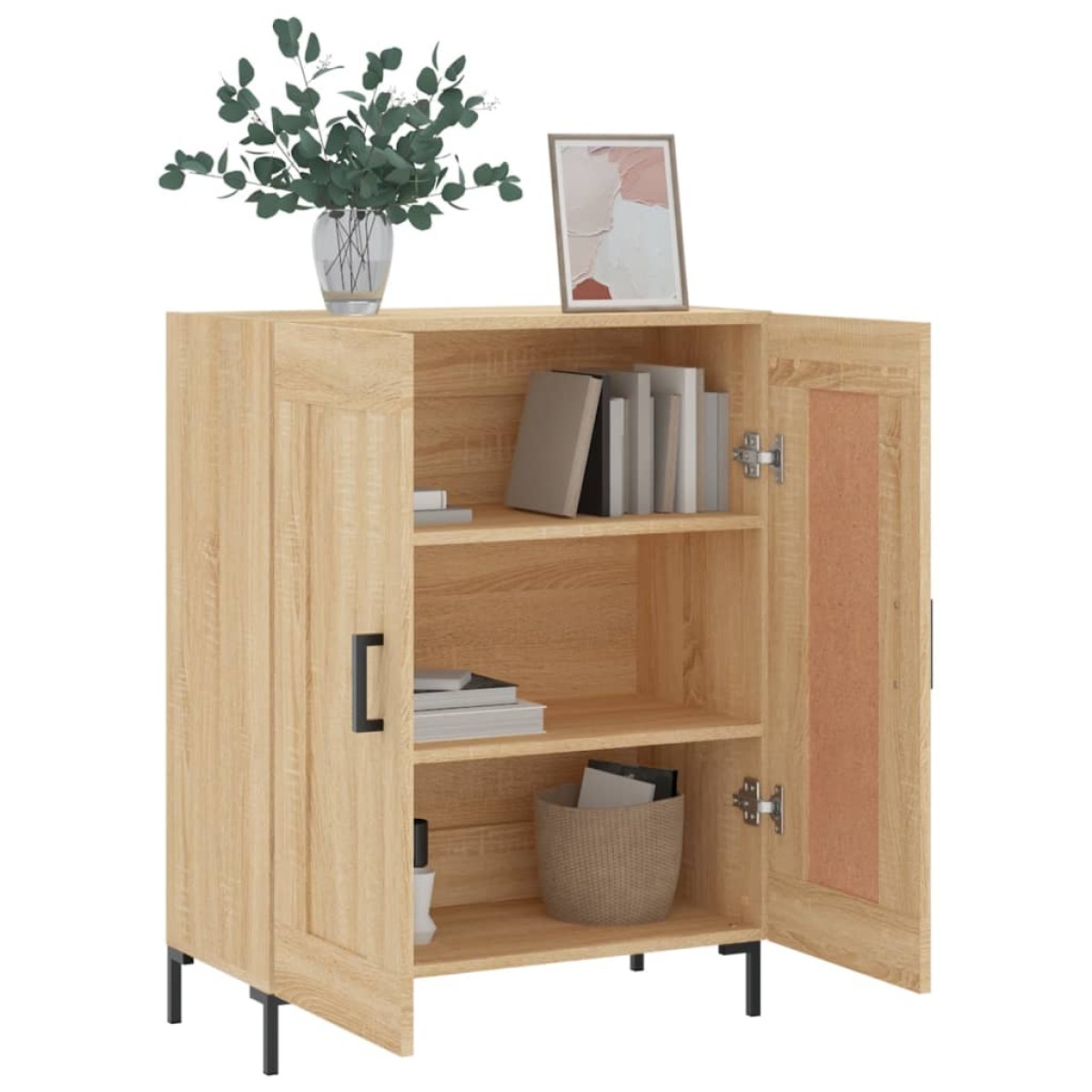 vidaXL Ντουλάπι Sonoma Δρυς 69,5 x 34 x 90 εκ. από Επεξεργασμένο Ξύλο