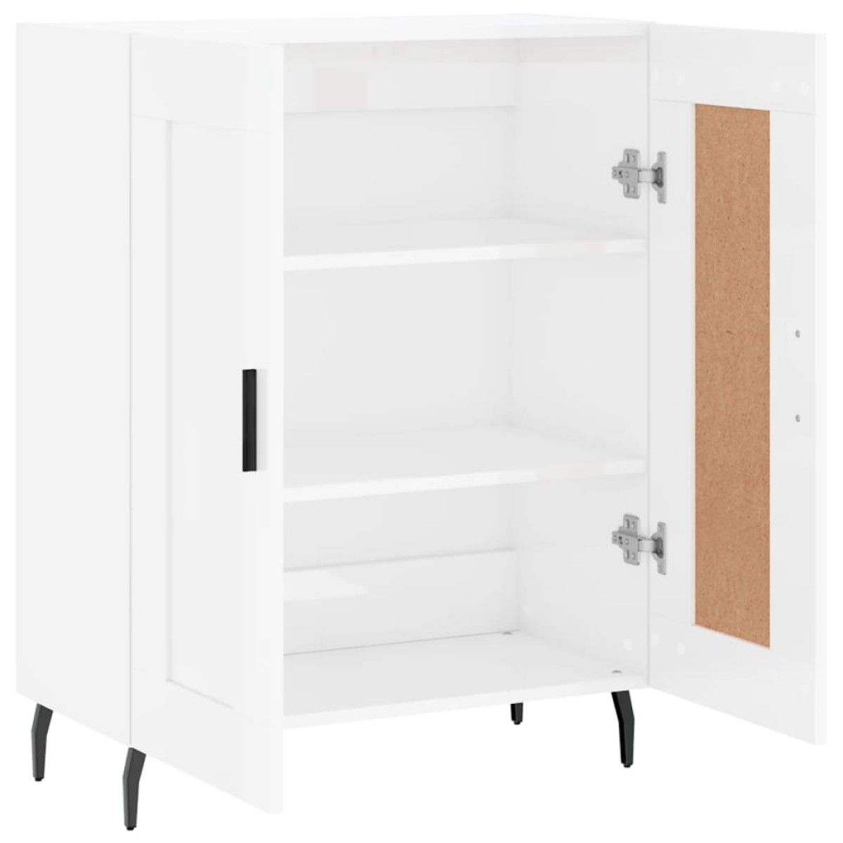 vidaXL Ντουλάπι Γυαλιστερό Λευκό 69,5x34x90 εκ. Επεξεργασμένο Ξύλο
