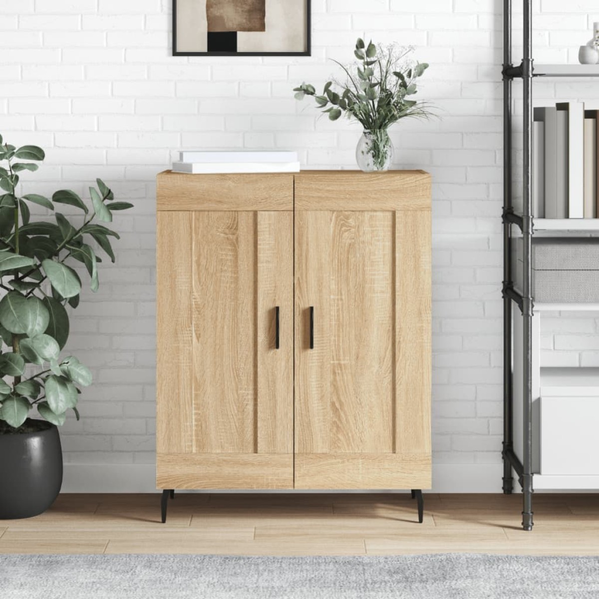 vidaXL Ντουλάπι Sonoma Δρυς 69,5 x 34 x 90 εκ. από Επεξεργασμένο Ξύλο