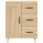 vidaXL Ντουλάπι Sonoma Δρυς 69,5 x 34 x 90 εκ. από Επεξεργασμένο Ξύλο