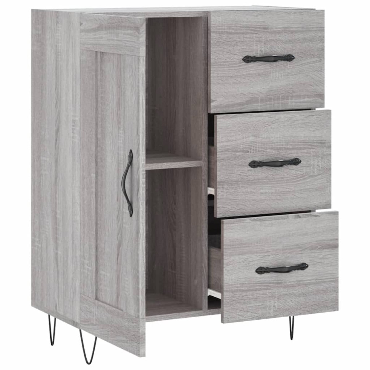 vidaXL Ντουλάπι Γκρι Sonoma 69,5 x 34 x 90 εκ. από Επεξεργασμένο Ξύλο