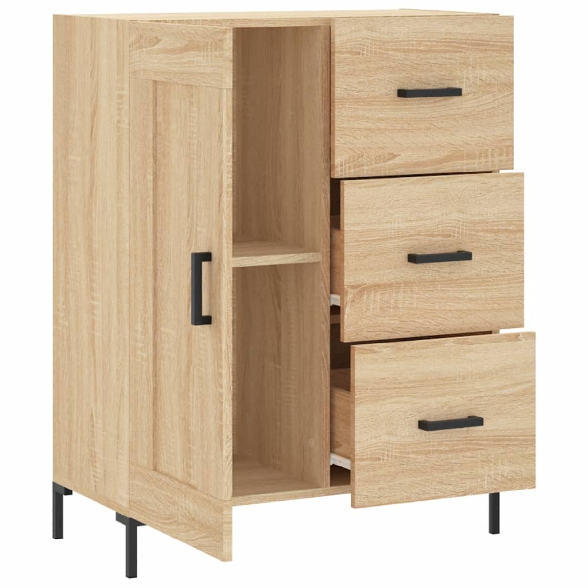 vidaXL Ντουλάπι Sonoma Δρυς 69,5 x 34 x 90 εκ. από Επεξεργασμένο Ξύλο