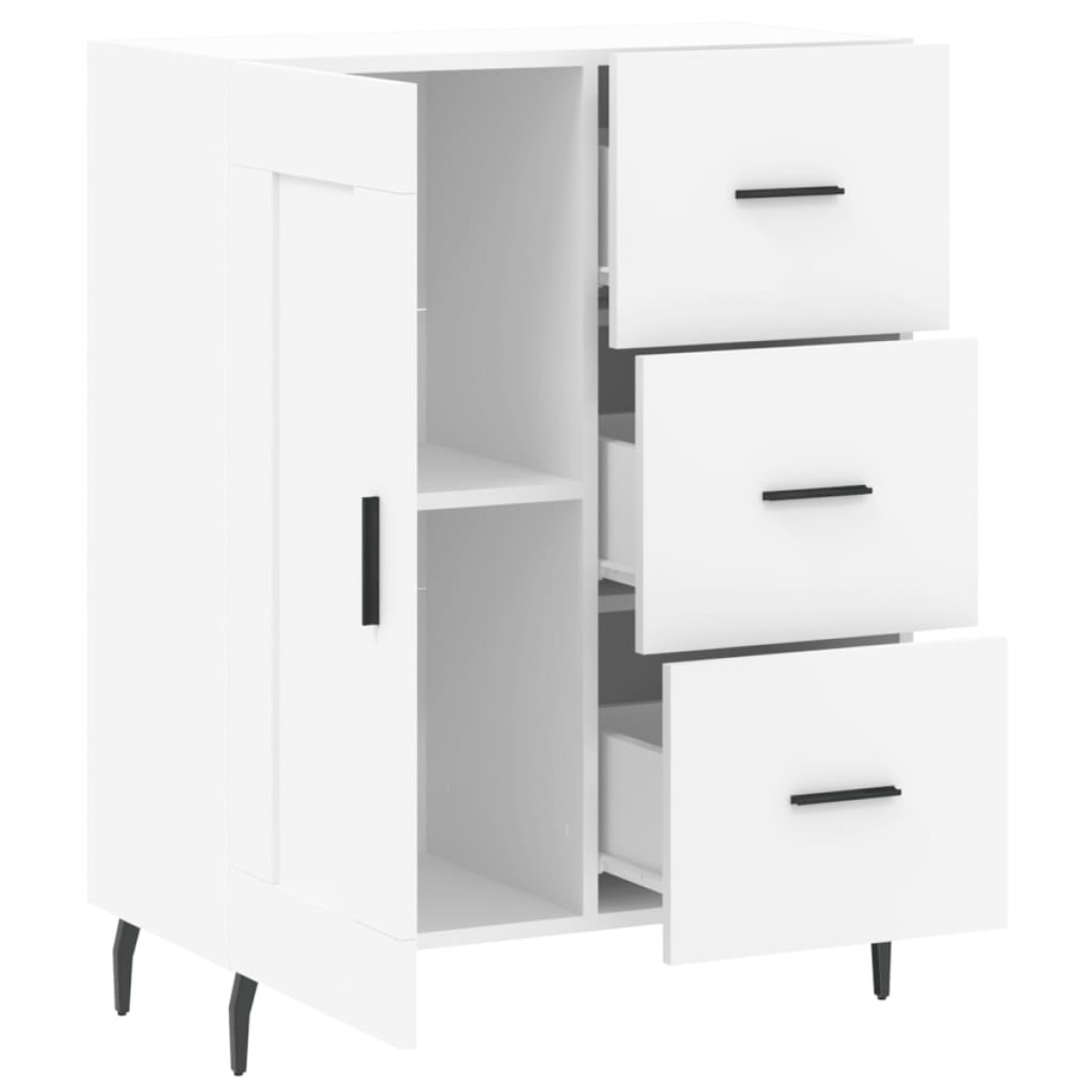 vidaXL Ντουλάπι Λευκό 69,5 x 34 x 90 εκ. από Επεξεργασμένο Ξύλο