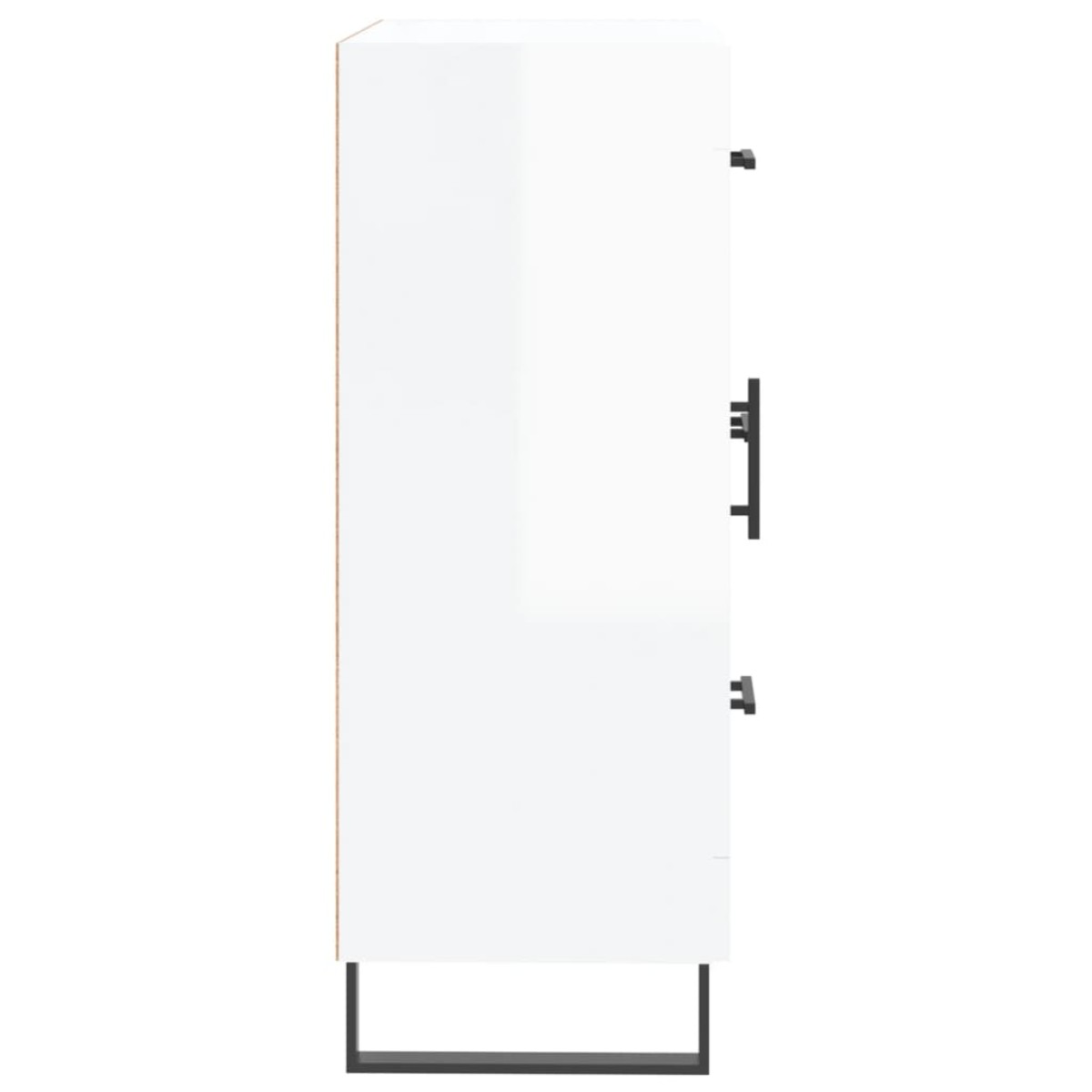 vidaXL Ντουλάπι Γυαλιστερό Λευκό 69,5x34x90 εκ. Επεξεργασμένο Ξύλο