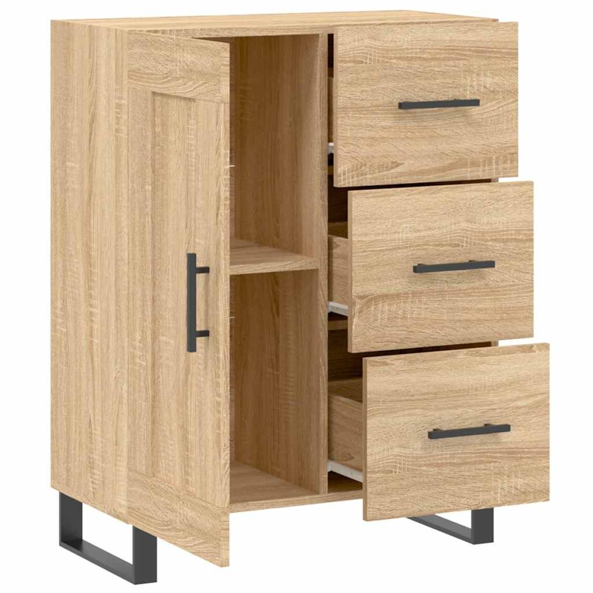 vidaXL Ντουλάπι Sonoma Δρυς 69,5 x 34 x 90 εκ. από Επεξεργασμένο Ξύλο