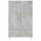 vidaXL Ντουλάπα Γκρι Σκυροδέματος 69,5 x 31 x 115 εκ. Επεξεργ. Ξύλο