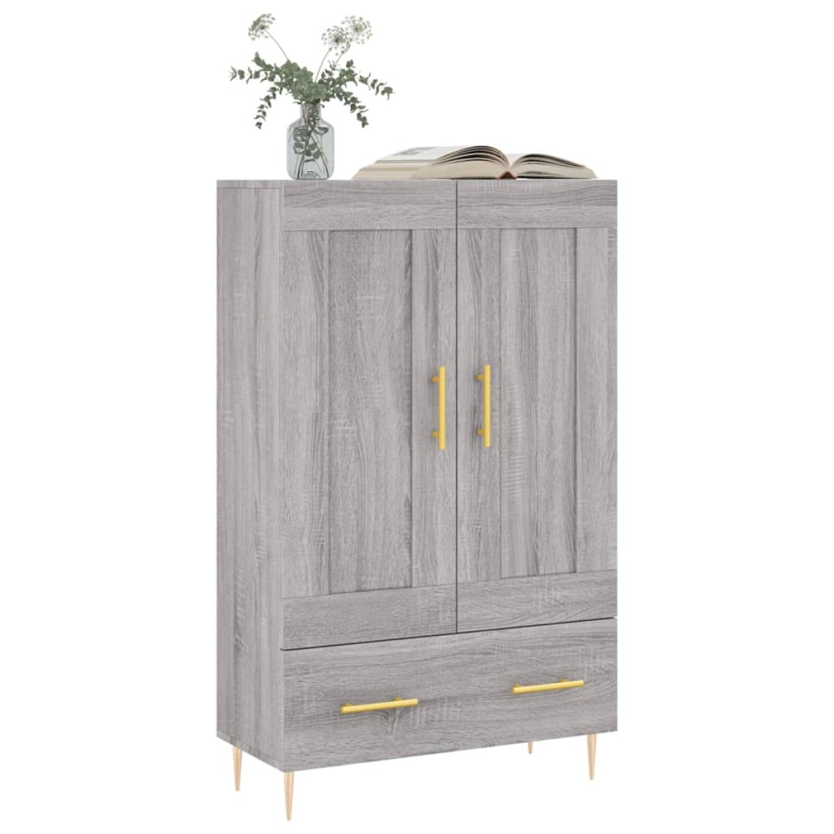 vidaXL Ντουλάπα Γκρι Sonoma 69,5 x 31 x 115 εκ. από Επεξεργασμένο Ξύλο