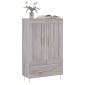 vidaXL Ντουλάπα Γκρι Sonoma 69,5 x 31 x 115 εκ. από Επεξεργασμένο Ξύλο