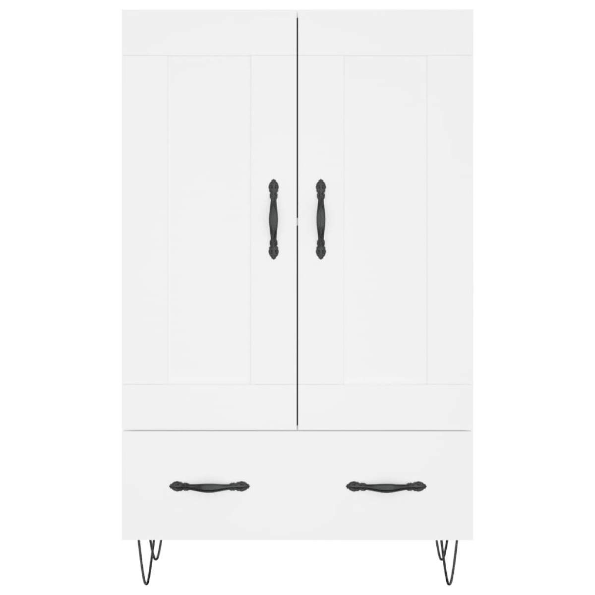 vidaXL Ντουλάπα Λευκή 69,5 x 31 x 115 εκ. από Επεξεργασμένο Ξύλο