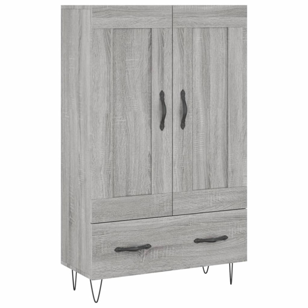 vidaXL Ντουλάπα Γκρι Sonoma 69,5 x 31 x 115 εκ. από Επεξεργασμένο Ξύλο