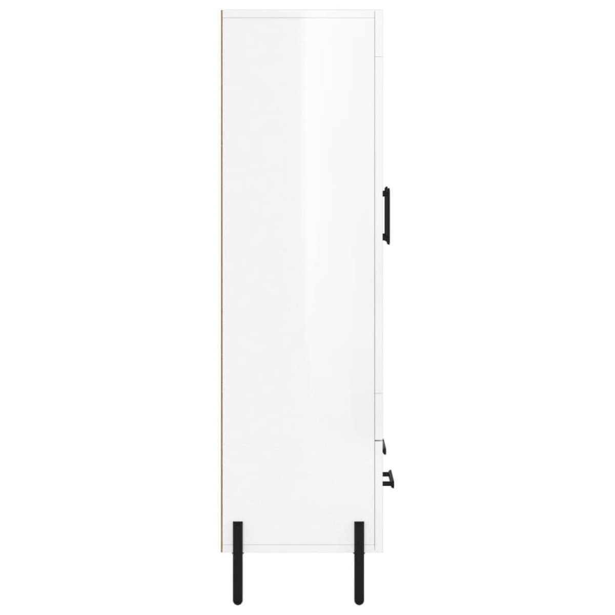 vidaXL Ντουλάπα Γυαλ. Λευκό 69,5 x 31 x 115 εκ. από Επεξεργασμένο Ξύλο