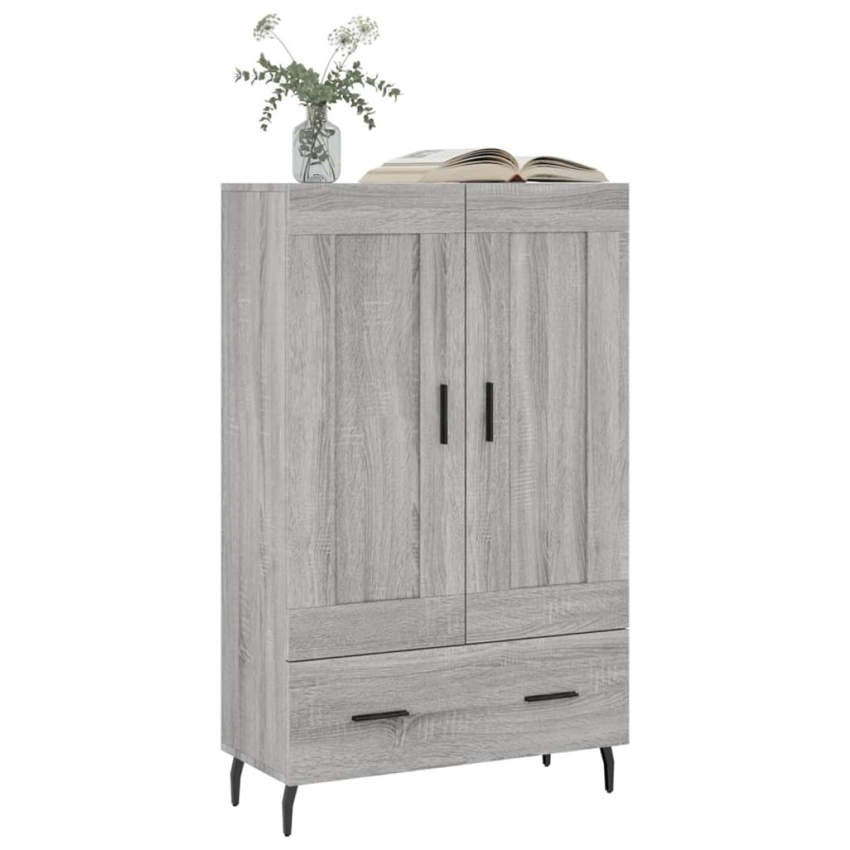 vidaXL Ντουλάπα Γκρι Sonoma 69,5 x 31 x 115 εκ. από Επεξεργασμένο Ξύλο