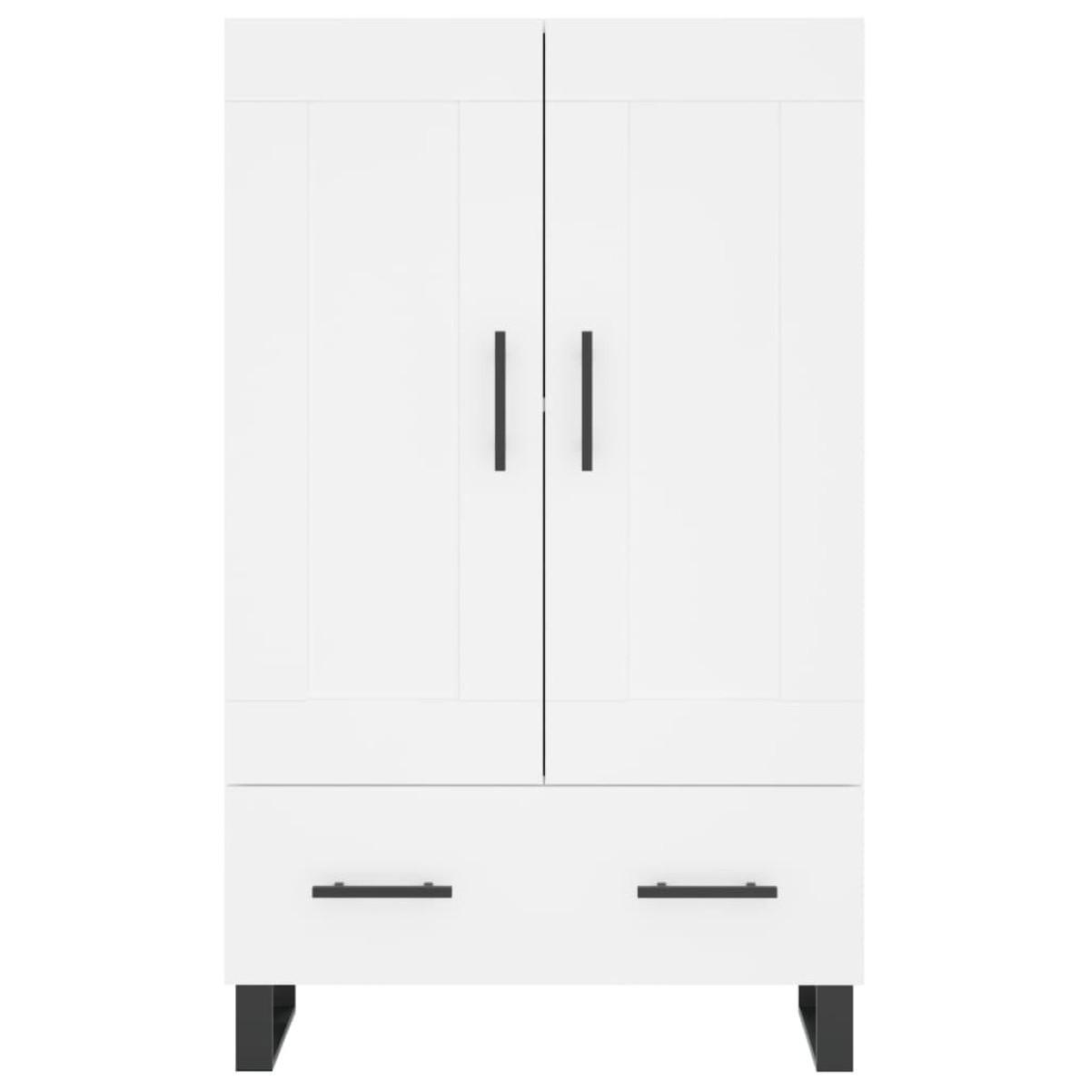 vidaXL Ντουλάπα Λευκή 69,5 x 31 x 115 εκ. από Επεξεργασμένο Ξύλο