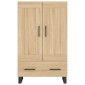 vidaXL Ντουλάπα Sonoma Δρυς 69,5 x 31 x 115 εκ. από Επεξεργασμένο Ξύλο